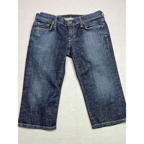 Citizens of Humanity Jeans Womens 29 Bardot Capri Stretch Preppy Dark Wash - Picture 1 of 13